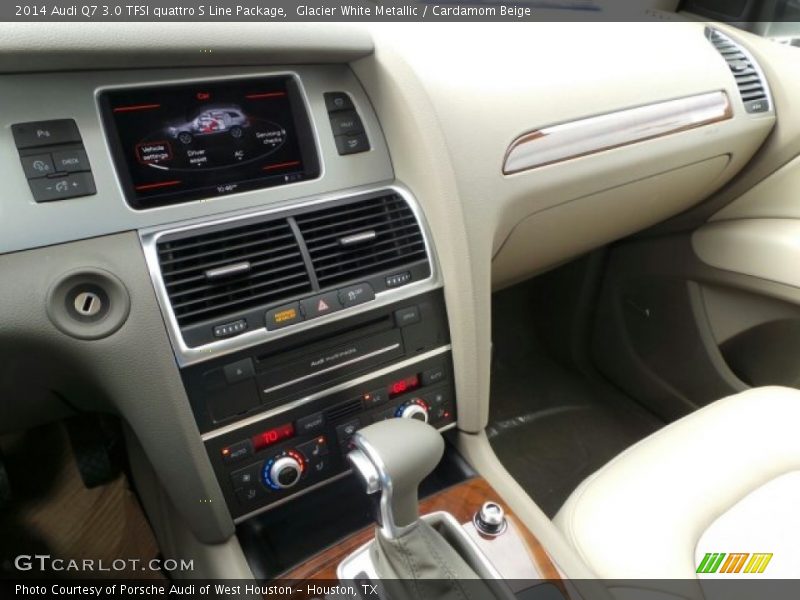 Glacier White Metallic / Cardamom Beige 2014 Audi Q7 3.0 TFSI quattro S Line Package
