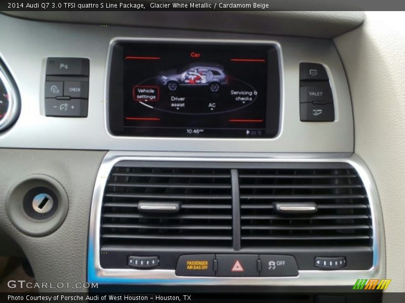 Glacier White Metallic / Cardamom Beige 2014 Audi Q7 3.0 TFSI quattro S Line Package