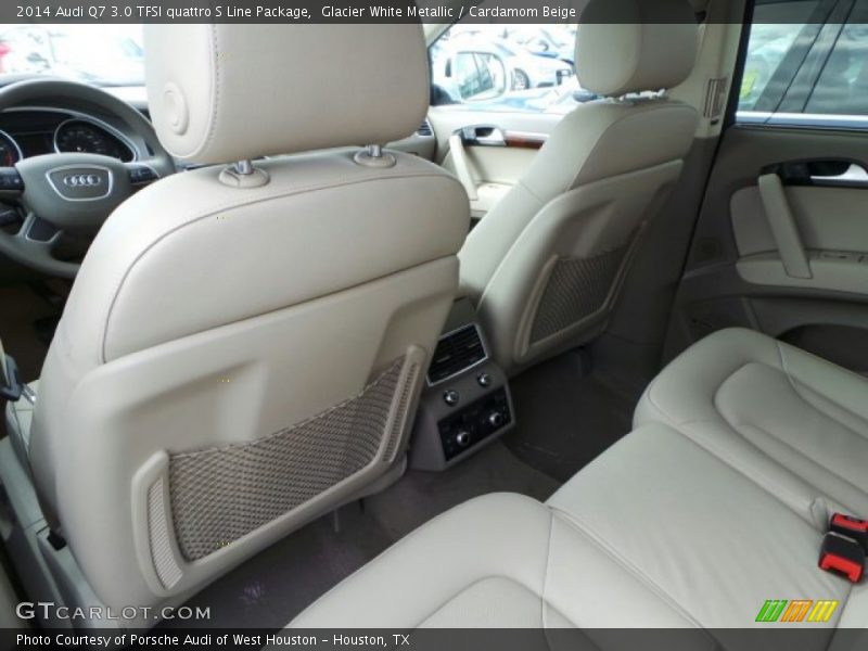 Glacier White Metallic / Cardamom Beige 2014 Audi Q7 3.0 TFSI quattro S Line Package