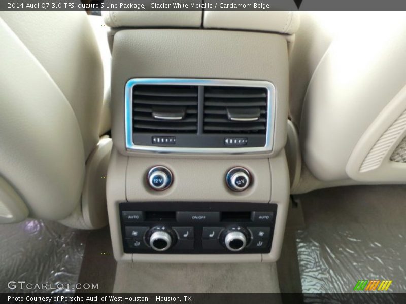 Glacier White Metallic / Cardamom Beige 2014 Audi Q7 3.0 TFSI quattro S Line Package