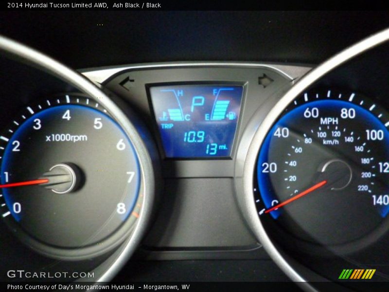 Ash Black / Black 2014 Hyundai Tucson Limited AWD