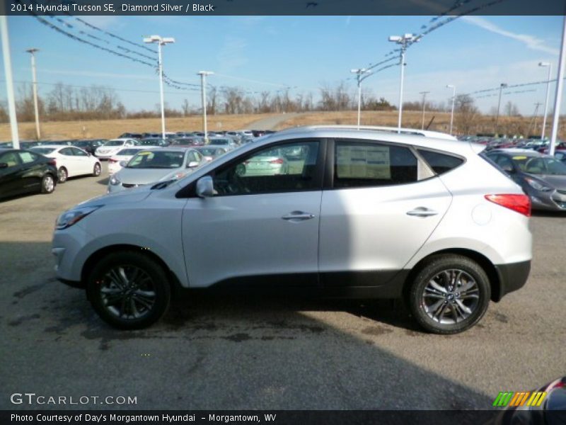 Diamond Silver / Black 2014 Hyundai Tucson SE