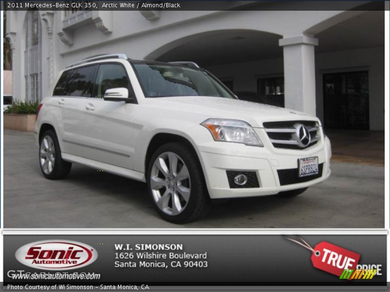 Arctic White / Almond/Black 2011 Mercedes-Benz GLK 350