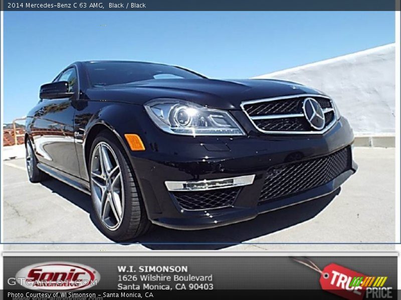 Black / Black 2014 Mercedes-Benz C 63 AMG