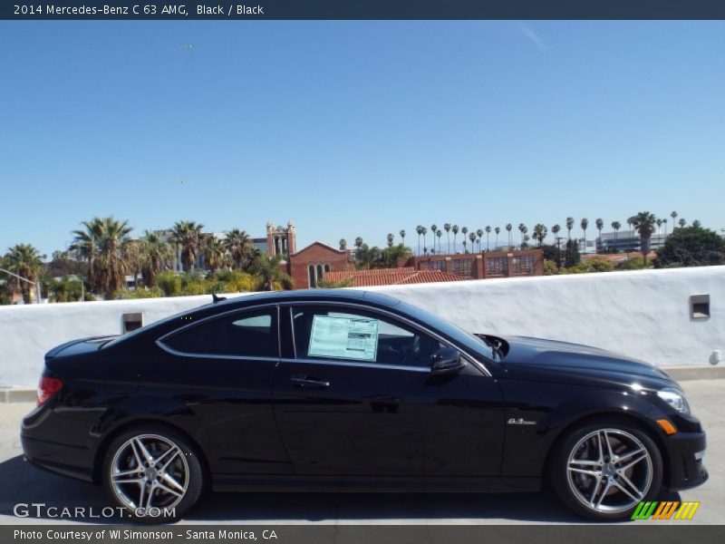 Black / Black 2014 Mercedes-Benz C 63 AMG