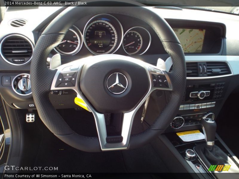 Black / Black 2014 Mercedes-Benz C 63 AMG