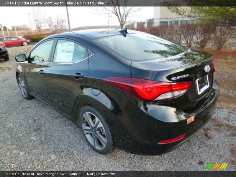 Black Noir Pearl / Black 2014 Hyundai Elantra Sport Sedan