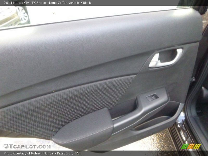 Kona Coffee Metallic / Black 2014 Honda Civic EX Sedan