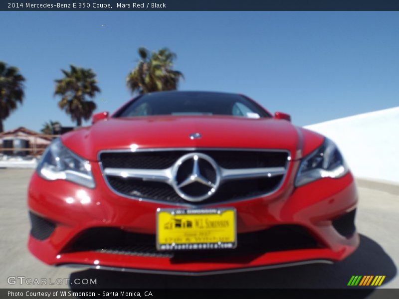 Mars Red / Black 2014 Mercedes-Benz E 350 Coupe