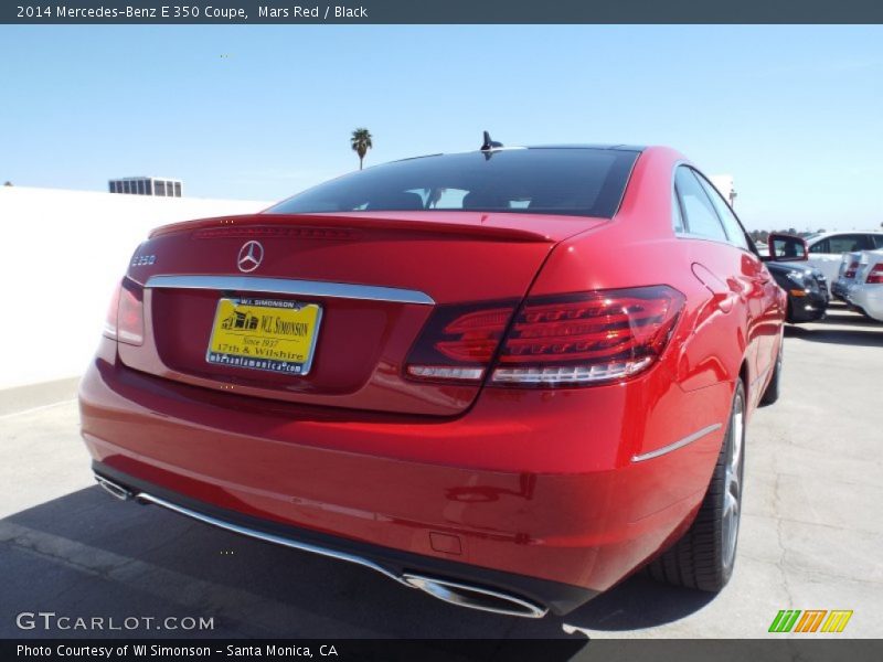 Mars Red / Black 2014 Mercedes-Benz E 350 Coupe