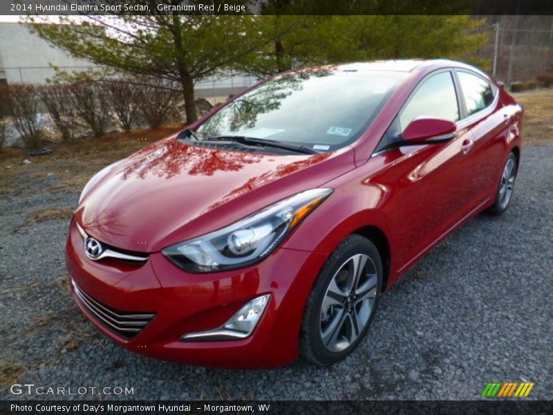 Front 3/4 View of 2014 Elantra Sport Sedan