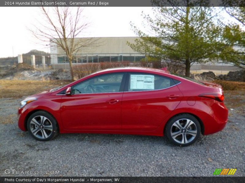  2014 Elantra Sport Sedan Geranium Red