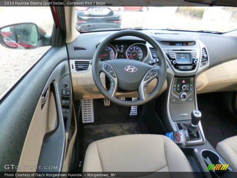 Dashboard of 2014 Elantra Sport Sedan