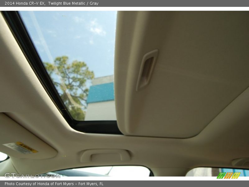 Twilight Blue Metallic / Gray 2014 Honda CR-V EX