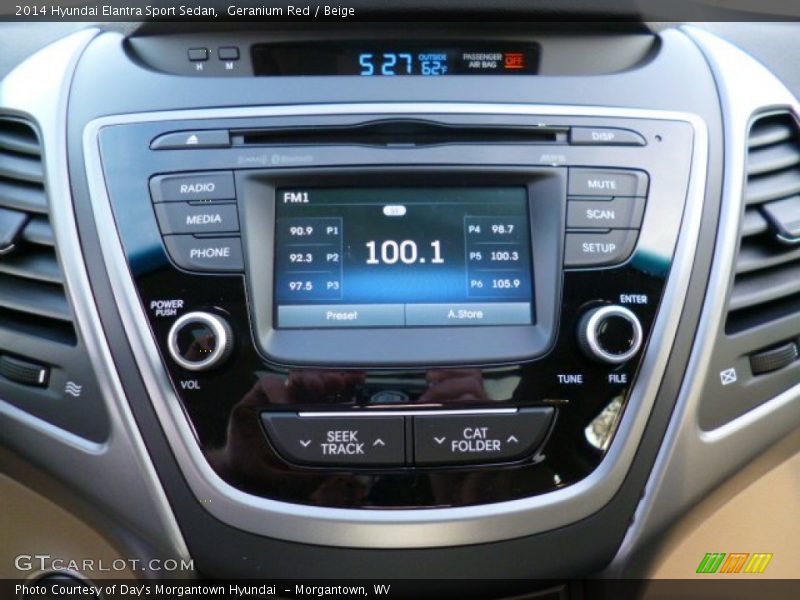 Controls of 2014 Elantra Sport Sedan