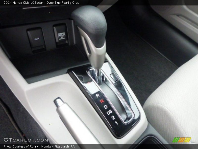 Dyno Blue Pearl / Gray 2014 Honda Civic LX Sedan