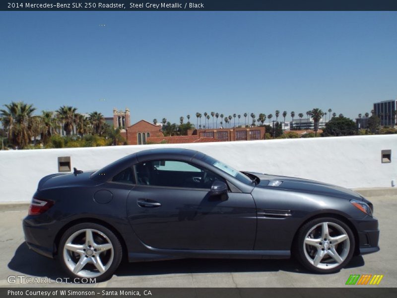 Steel Grey Metallic / Black 2014 Mercedes-Benz SLK 250 Roadster