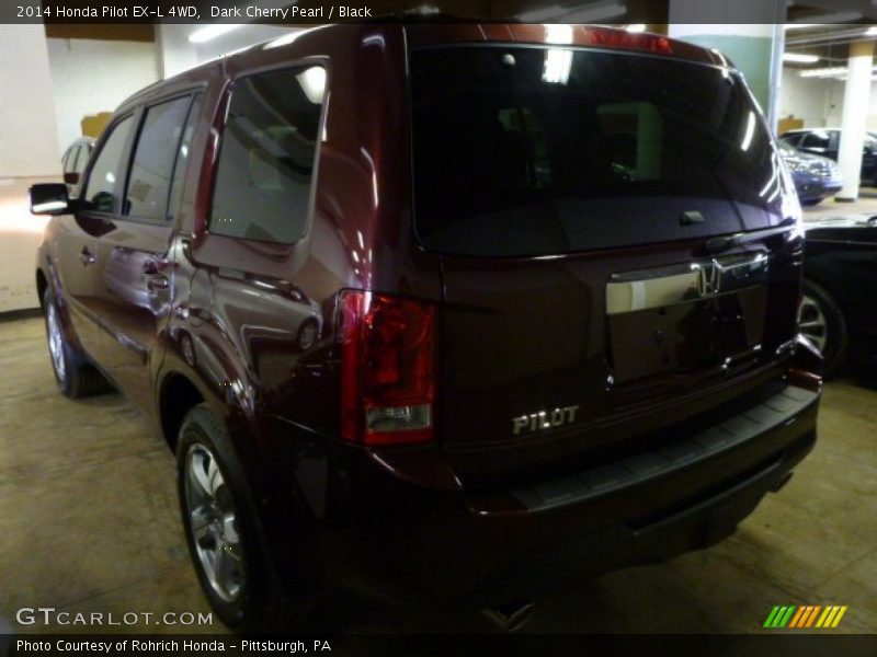 Dark Cherry Pearl / Black 2014 Honda Pilot EX-L 4WD