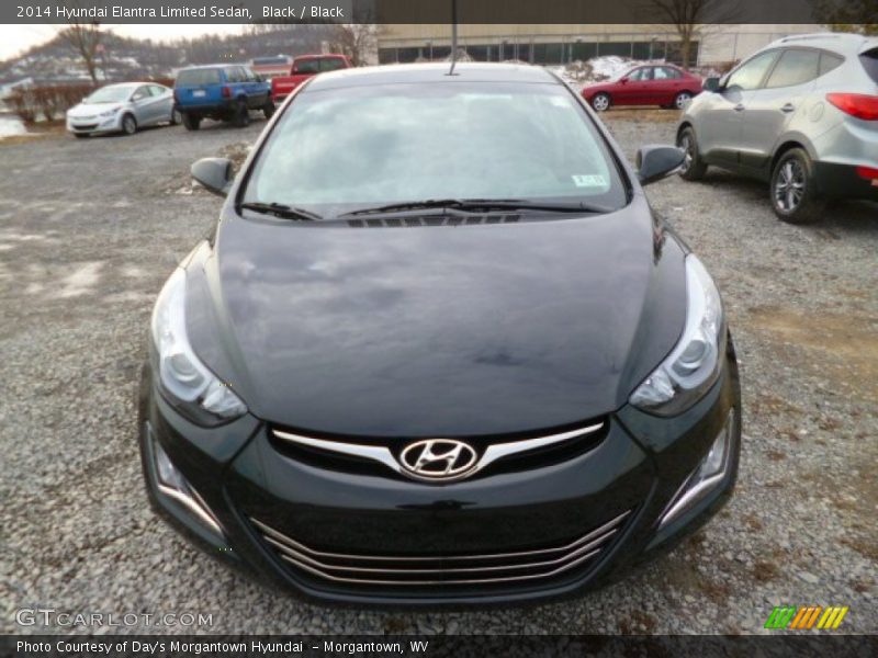 Black / Black 2014 Hyundai Elantra Limited Sedan