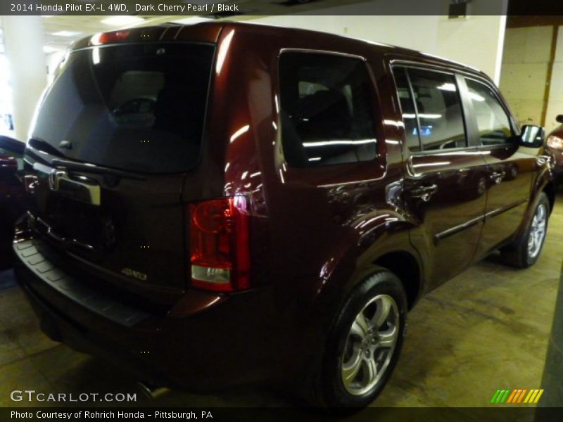 Dark Cherry Pearl / Black 2014 Honda Pilot EX-L 4WD