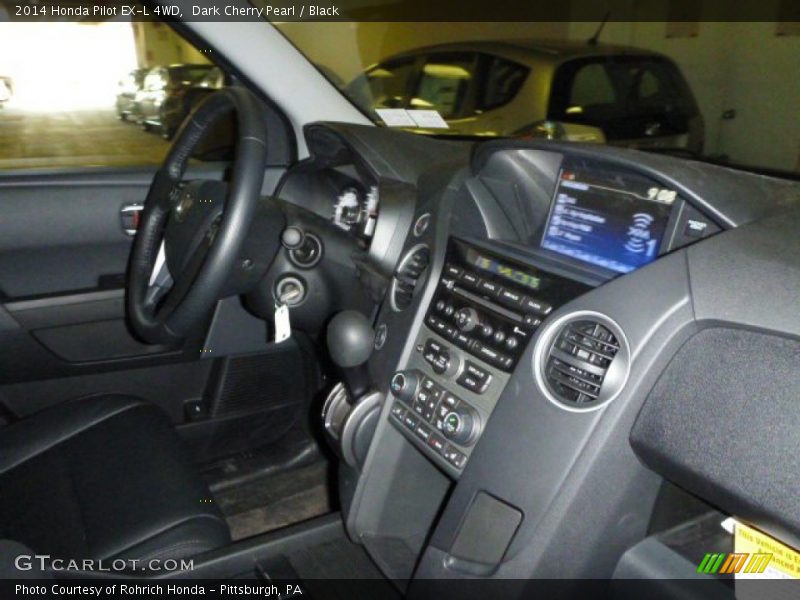 Dark Cherry Pearl / Black 2014 Honda Pilot EX-L 4WD