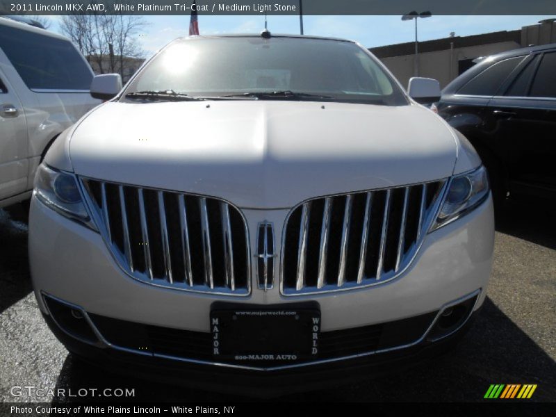 White Platinum Tri-Coat / Medium Light Stone 2011 Lincoln MKX AWD