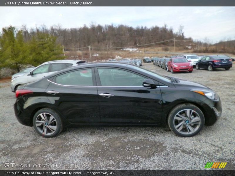 Black / Black 2014 Hyundai Elantra Limited Sedan