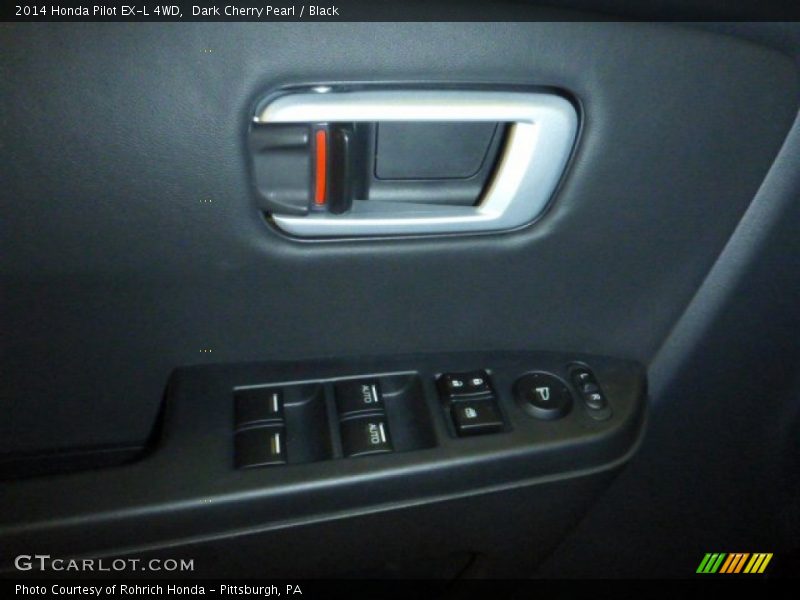 Dark Cherry Pearl / Black 2014 Honda Pilot EX-L 4WD