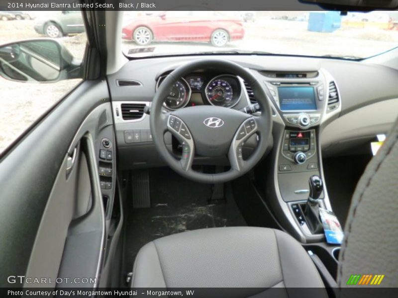 Black / Black 2014 Hyundai Elantra Limited Sedan