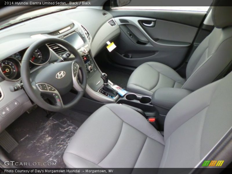 Black / Black 2014 Hyundai Elantra Limited Sedan