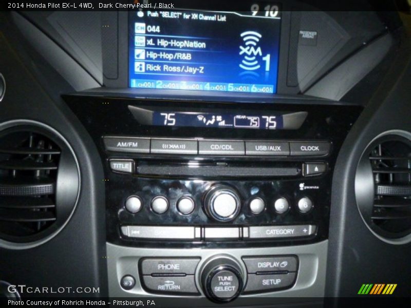 Dark Cherry Pearl / Black 2014 Honda Pilot EX-L 4WD