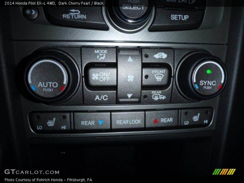Dark Cherry Pearl / Black 2014 Honda Pilot EX-L 4WD