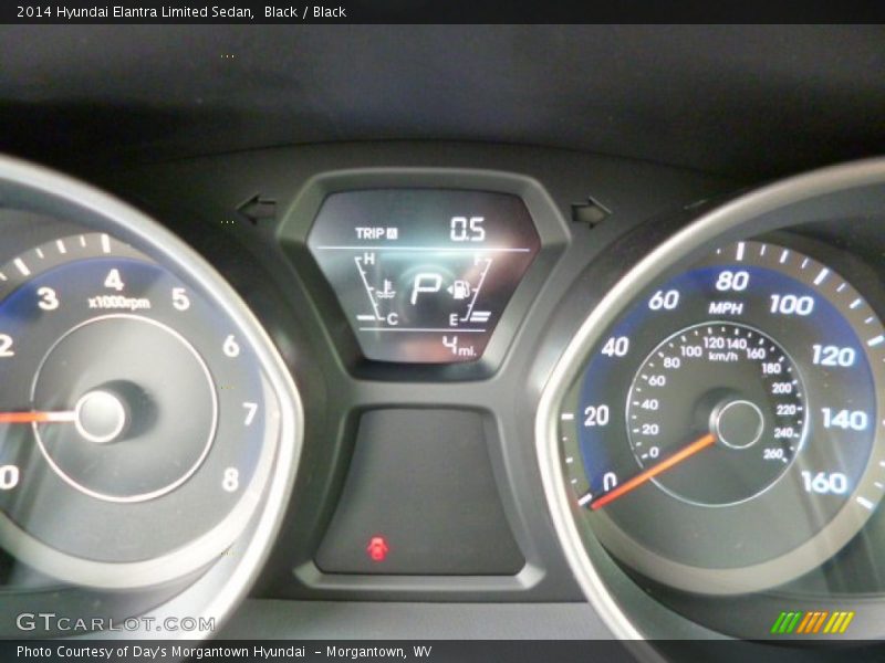 Black / Black 2014 Hyundai Elantra Limited Sedan