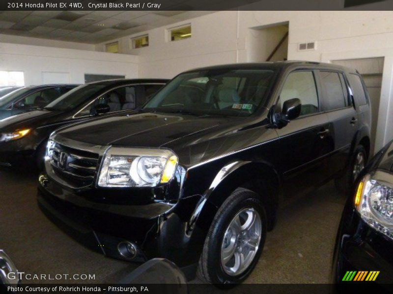Crystal Black Pearl / Gray 2014 Honda Pilot EX 4WD
