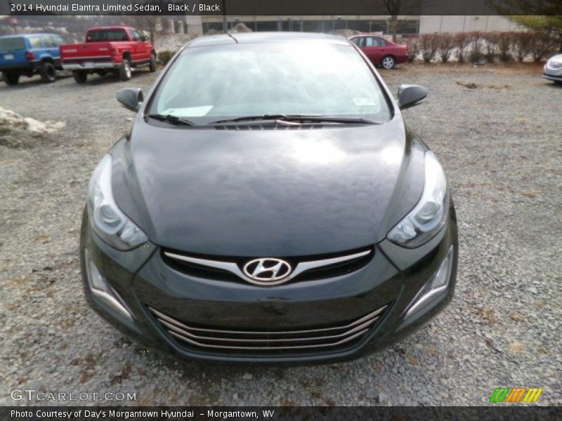 Black / Black 2014 Hyundai Elantra Limited Sedan