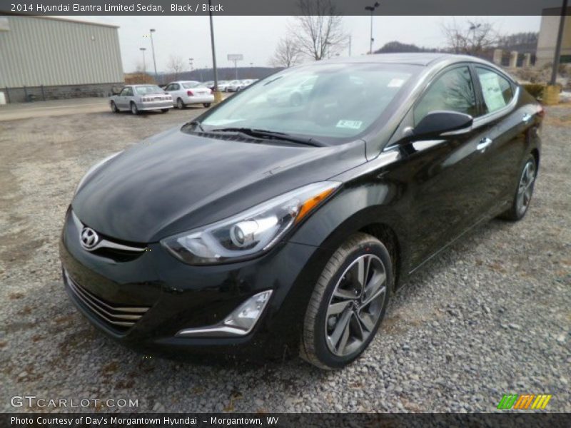 Black / Black 2014 Hyundai Elantra Limited Sedan