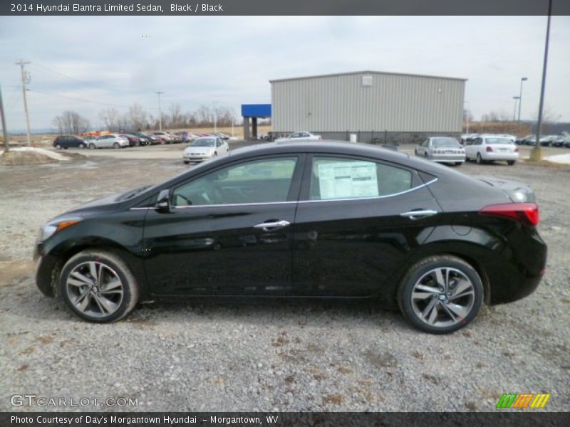 Black / Black 2014 Hyundai Elantra Limited Sedan