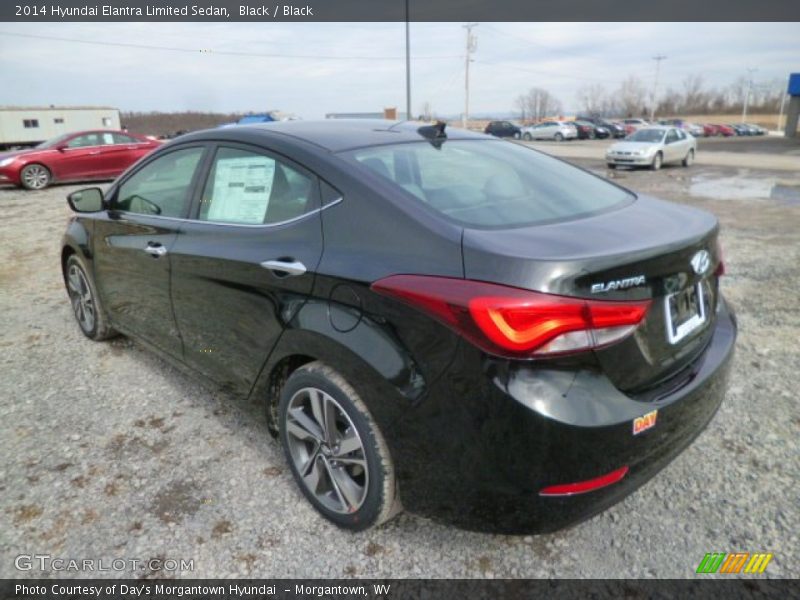 Black / Black 2014 Hyundai Elantra Limited Sedan