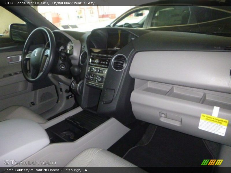 Crystal Black Pearl / Gray 2014 Honda Pilot EX 4WD