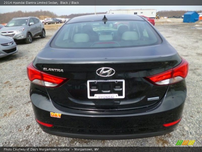 Black / Black 2014 Hyundai Elantra Limited Sedan
