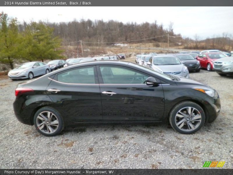Black / Black 2014 Hyundai Elantra Limited Sedan