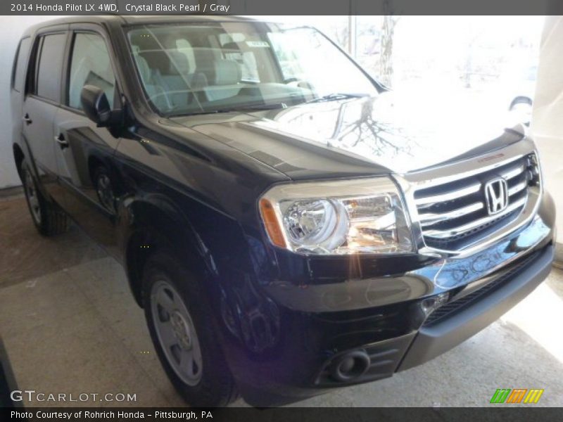 Crystal Black Pearl / Gray 2014 Honda Pilot LX 4WD