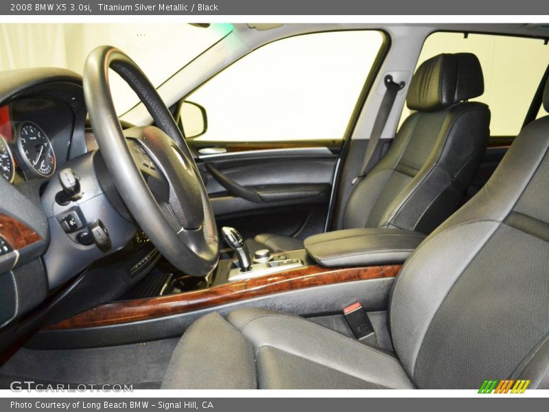 Titanium Silver Metallic / Black 2008 BMW X5 3.0si