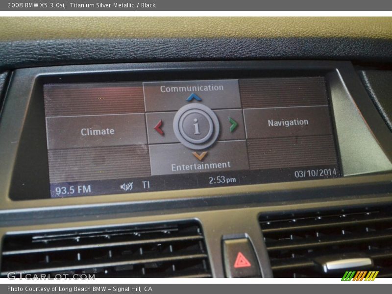 Titanium Silver Metallic / Black 2008 BMW X5 3.0si