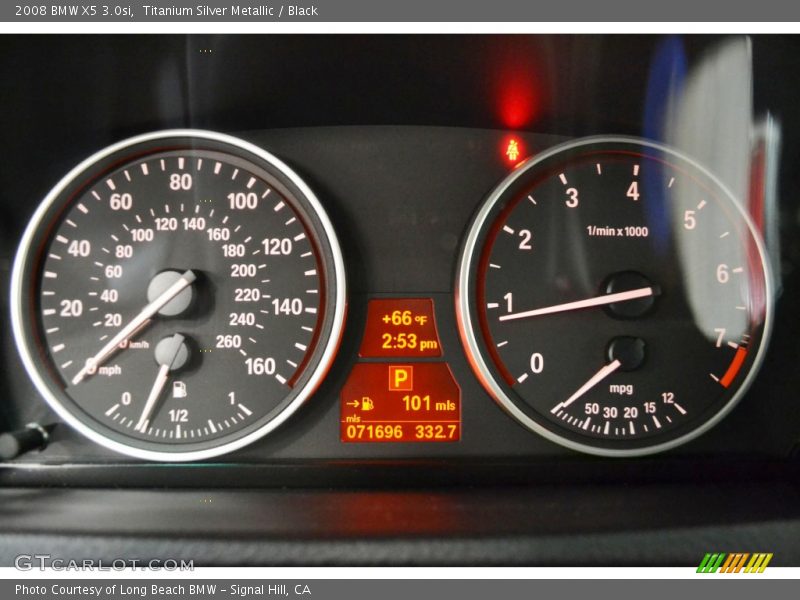 Titanium Silver Metallic / Black 2008 BMW X5 3.0si