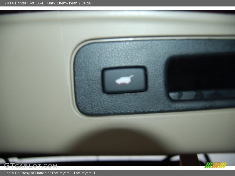 Dark Cherry Pearl / Beige 2014 Honda Pilot EX-L