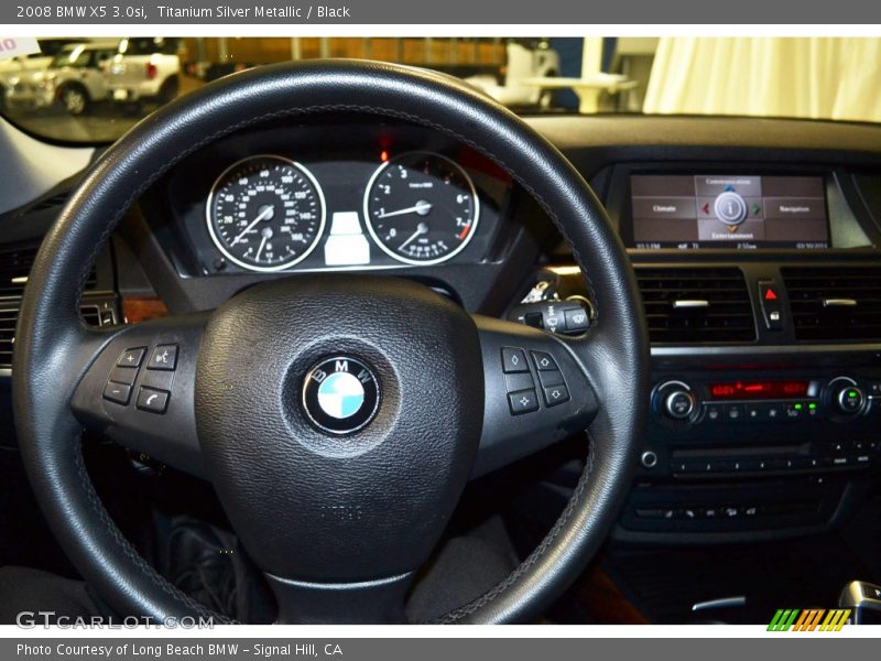 Titanium Silver Metallic / Black 2008 BMW X5 3.0si