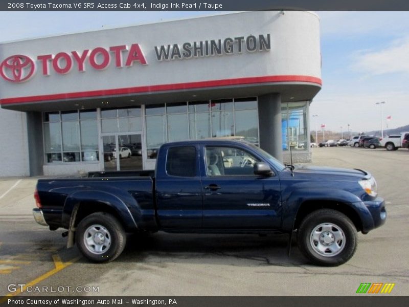 Indigo Ink Pearl / Taupe 2008 Toyota Tacoma V6 SR5 Access Cab 4x4