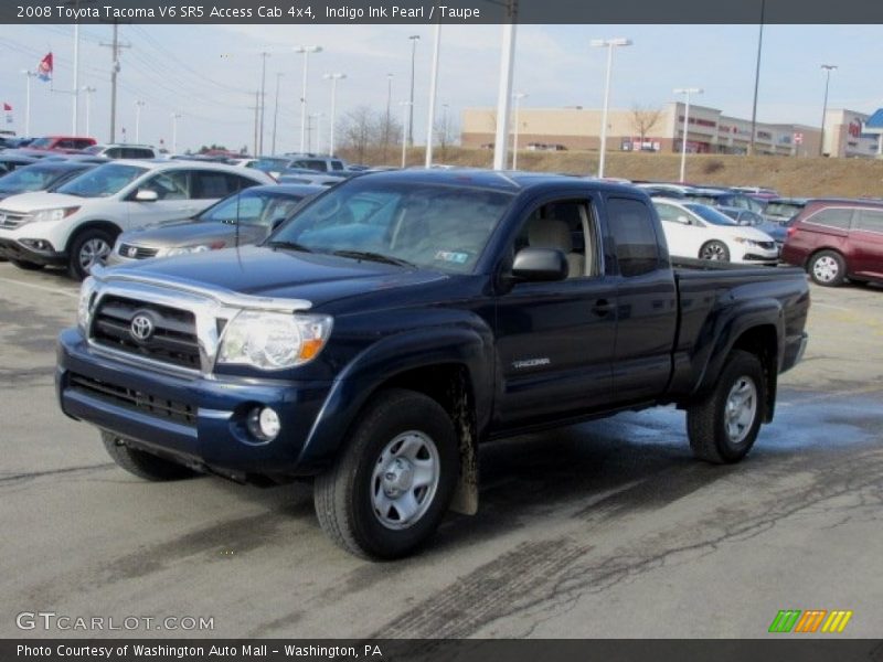 Indigo Ink Pearl / Taupe 2008 Toyota Tacoma V6 SR5 Access Cab 4x4