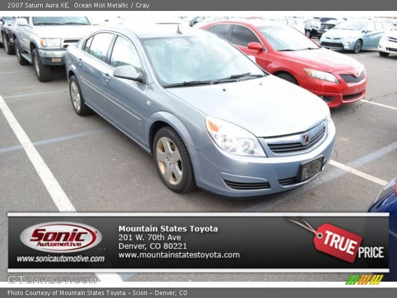 Ocean Mist Metallic / Gray 2007 Saturn Aura XE